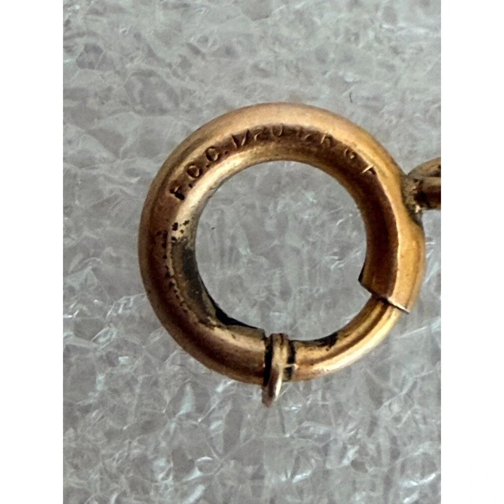 Vintage 12K Gold Filled Mesh Cord Bracelet Orb Cage Pendant F.C. Co.